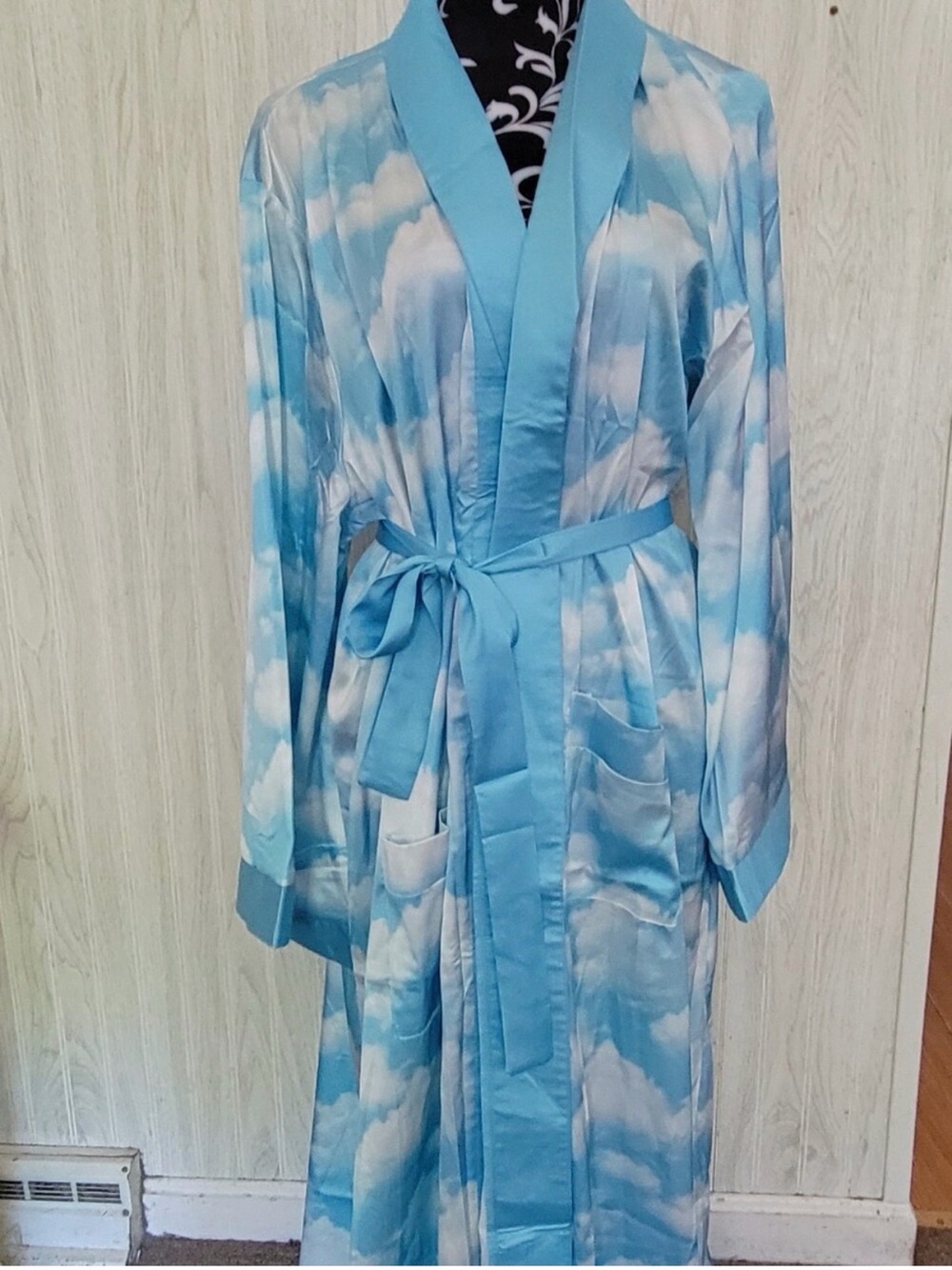New! Dressed in LALA Good Karma Kimono in Cloud Nine - L/XL - Picture 6 of 11